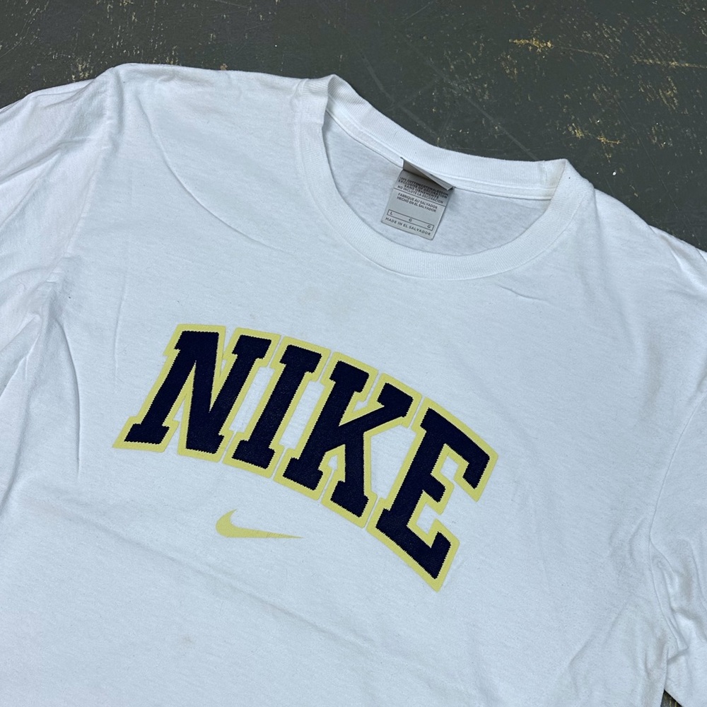 Nike Grey Tag Large Long Sleeve Shirt Vintage - Picture 3 of 6